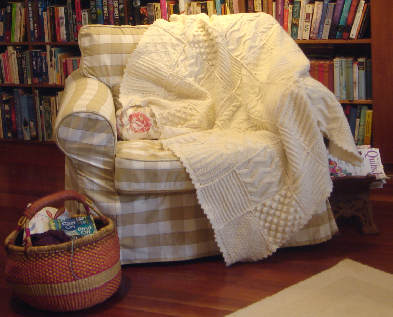 Flashback Friday Knitted Blanket Granny Mauds Girl