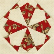 Dear Jane patchwork quilt F2 Kaleidoscope