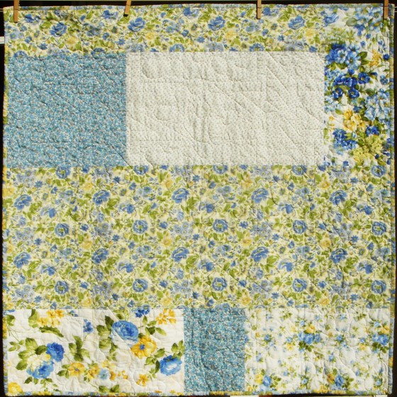 Pieced quilt back