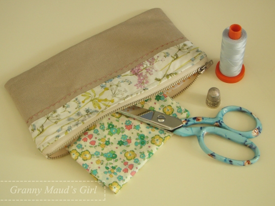 Liberty zipper pouch by Serena of Sew Giving