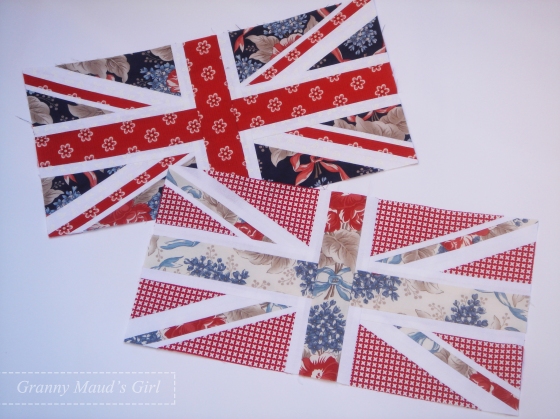 Union Jack quilt block tutorial by Granny Maud's Girl