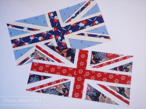 Union Jack quilt block tutorial by Granny Maud's Girl