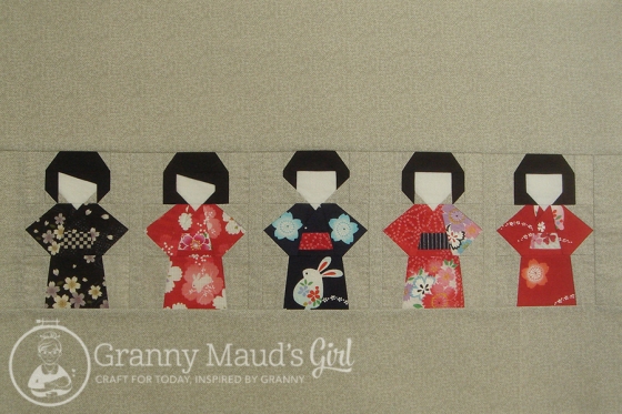 'Kokeshi Doll' pattern by Blossom Heart Quilts